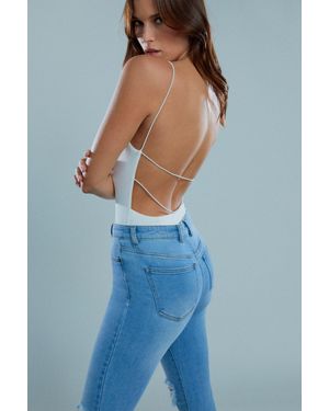 Bardot Jasminka Jersey Bodysuit - Blue