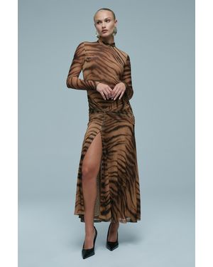 Bardot Lea Printed Mesh Dress - Multicolor
