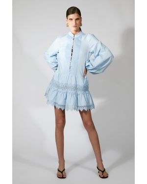 Bardot Antonia Lace Trim Mini Dress - Multicolor
