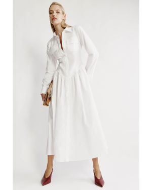 Bardot Agatha Fitted Shirt Dress - White