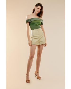 Bardot Aurelia Mesh Top - Green
