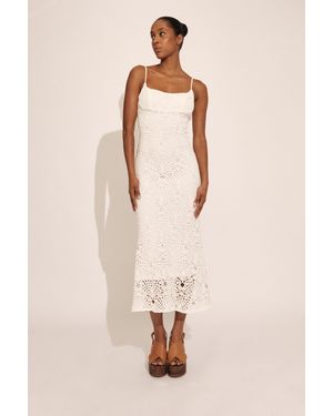 Bardot Adoni Crochet Midi Dress - Natural