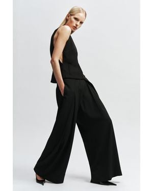 Bardot Laurie Pleat Front Pant - Black