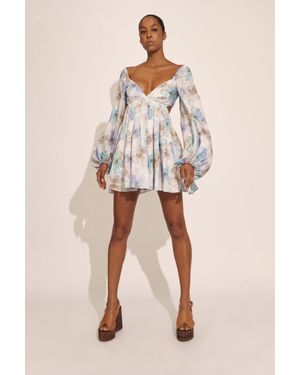 Bardot Jovie Babydoll Mini Dress - Natural