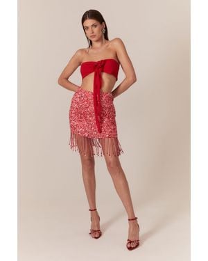 Bardot Sabri Mini Skirt - Red