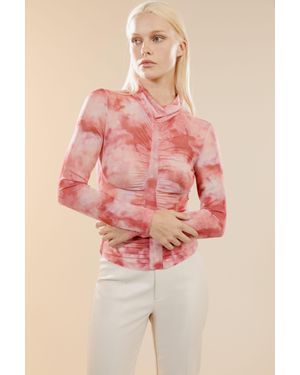 Bardot Trista Mesh Top - Pink