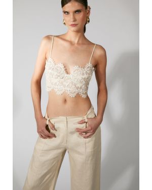 Bardot Linella Lace Bralette - Natural