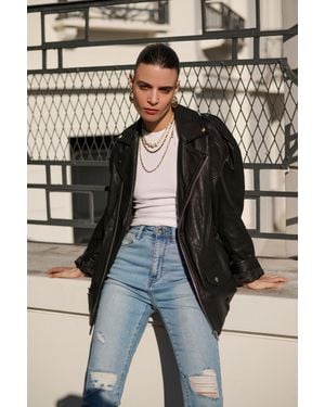 Bardot Khloe Super High Tall Jeans - Blue