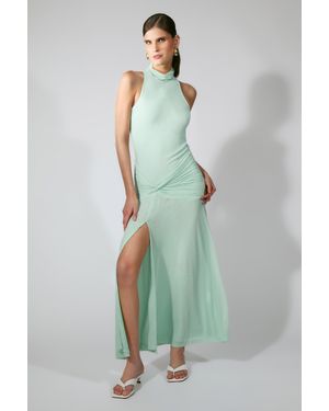 Bardot Leanna Mesh Midi Dress - Green