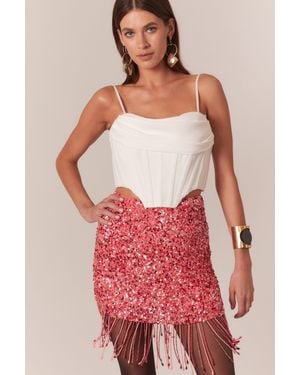 Bardot Jocosa Corset Top - Red