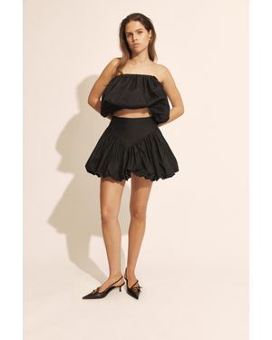 Bardot Lissett Poplin Balloon Top - Black