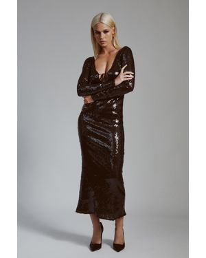 Bardot Verona Sequin Midi Dress - Multicolor