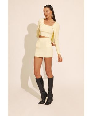 Bardot Sarita Knit Skirt - Natural