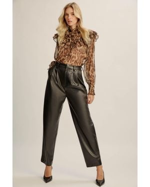Bardot Fiorella Leopard Blouse - Natural