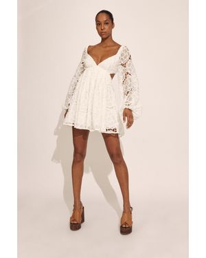 Bardot Jovie Babydoll Mini Dress - Natural
