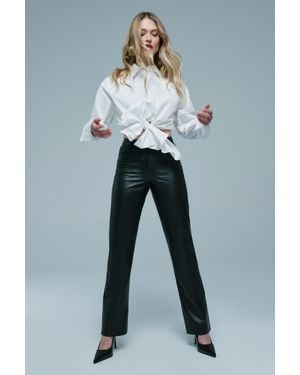 Bardot Nia Vegan Leather Pant - Blue