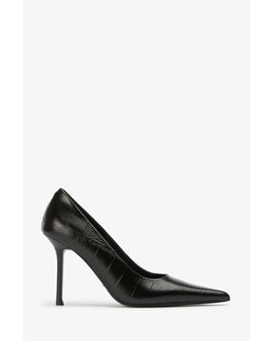 Bardot Tony Bianco Niki Croc Heels - Black