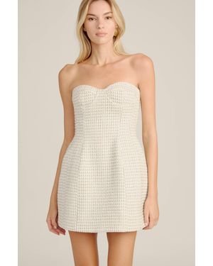 Bardot Florine Boucle Mini Dress - White