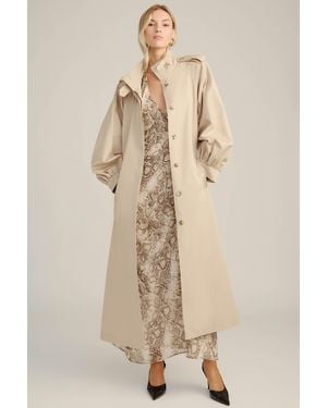 Bardot Isler Longline Trench Coat - Natural