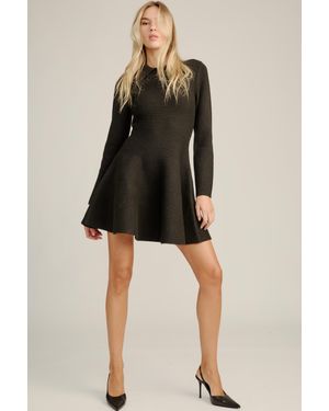 Bardot Lexter Long Sleeve Knit Dress - Black