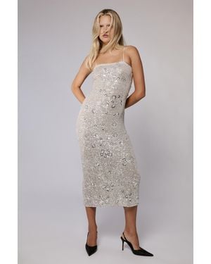 Bardot Sinclaire Sequin Maxi Dress - Gray