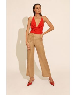 Bardot Cherie Cowl Neck Top - Orange