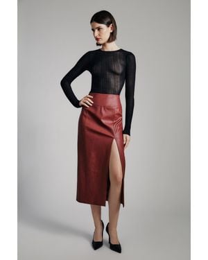 Bardot Anders Knit Top - Red