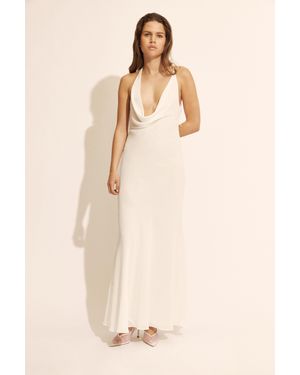 Bardot Cherie Cowl Neck Maxi Dress - Natural