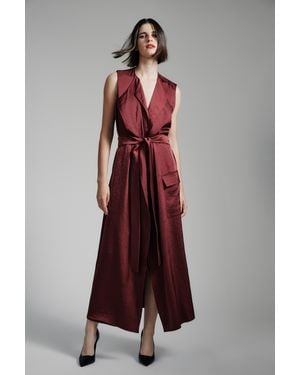Bardot Lanza Midi Dress - Red