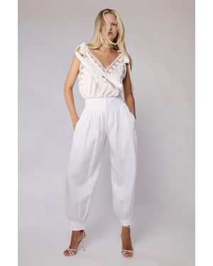 Bardot Renea Balloon Pant - White