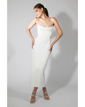 Bardot Martini Midi Dress - Gray