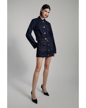 Bardot Lorenzo Denim Mini Skirt - Blue