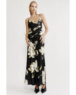 Bardot Capri Printed Slip Dress - White