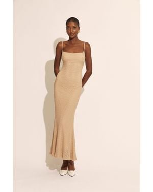 Bardot Adoni Stretch Lace Midi Dress - Natural