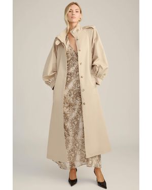 Bardot Isler Longline Trench Coat - Natural