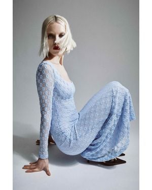Bardot Adoni Lace Midi Dress in Natural | Lyst