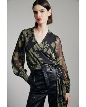 Bardot Diana Wrap Top - Multicolor