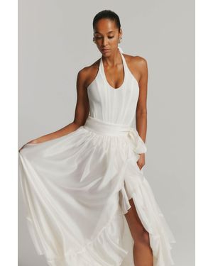 Bardot Mirella Wrap Maxi Skirt - Natural