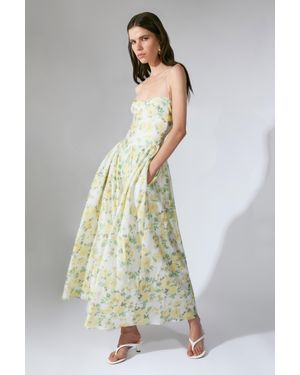 Bardot Estie Printed Maxi Dress - White