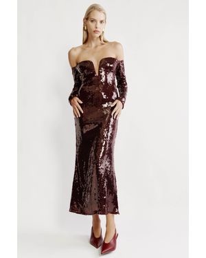Bardot Emmeline Sequin Midi Dress - Multicolor