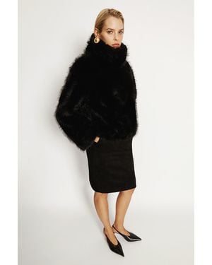 Bardot Phenix Vegan Suede Skirt - Black