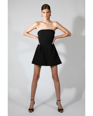 Bardot Karoline Strapless Playsuit - Natural
