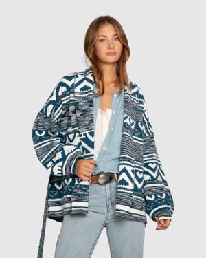 Belle & Bloom Twice Loved Cardigan - Blue
