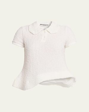 Melitta Baumeister Wavy Foam Hem Polo - Natural