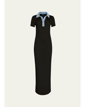 SER.O.YA Reyes Knit Midi Dress - Black