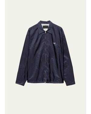 Prada Re-Nylon Blouson Jacket - Blue