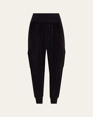 Cinq À Sept Giles Velour Sweatpants - Black