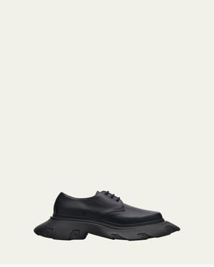 Comme des Garçons Melted Derby Leather Shoes - Black