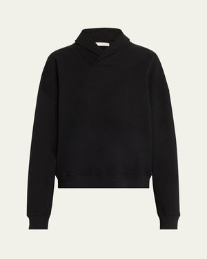 Teurn Studios Wrap-Collar Sweatshirt - Black