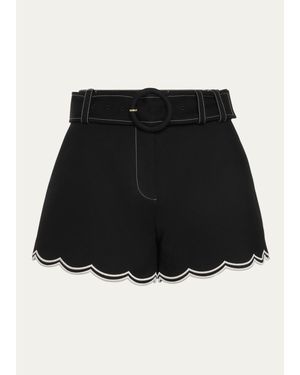 Ramy Brook Violeta Belted Shorts - Black